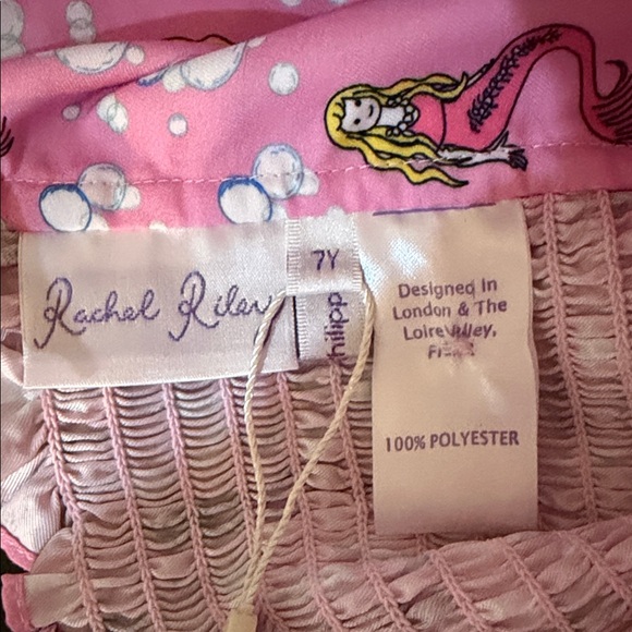 Rachel Riley Pink Mermaid Ruched Swimsuit - Picture 4 of 9